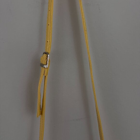 YELLOW CROSSBODY BAG, ,ULTIPLE POCKETS WITH ZIPPERS AND BUCKLE DETAILS - Picture 13 of 14